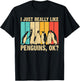Cool Penguin Art Women Kids Bird Penguin Lovers T-Shirt - T-Shirt | Black