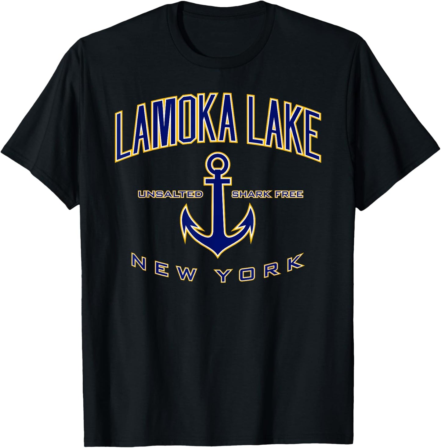 Lamoka Lake NY T-Shirt - T-Shirt | Black