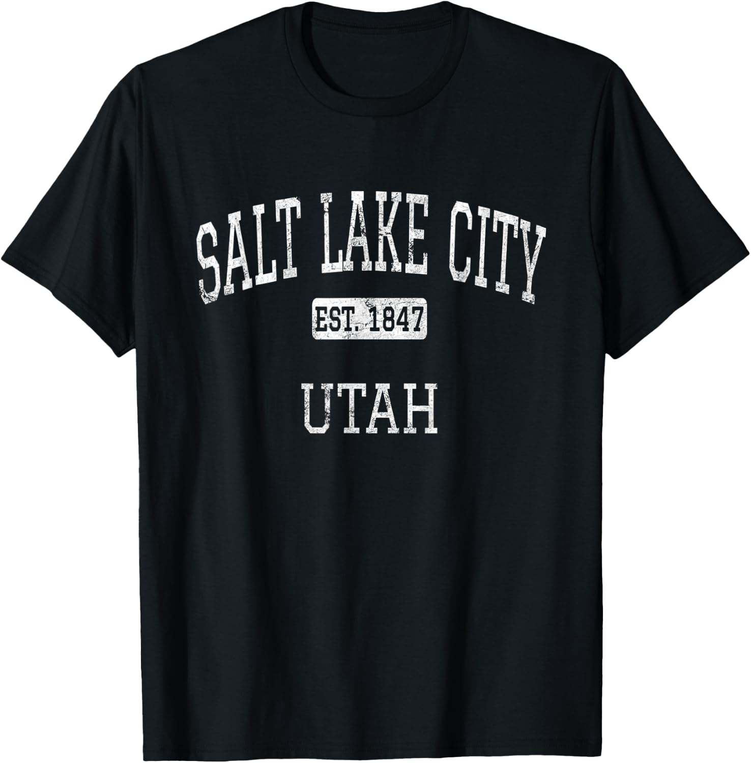 Salt Lake City Utah UT Vintage T-Shirt - T-Shirt | Black