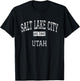 Salt Lake City Utah UT Vintage T-Shirt - T-Shirt | Black