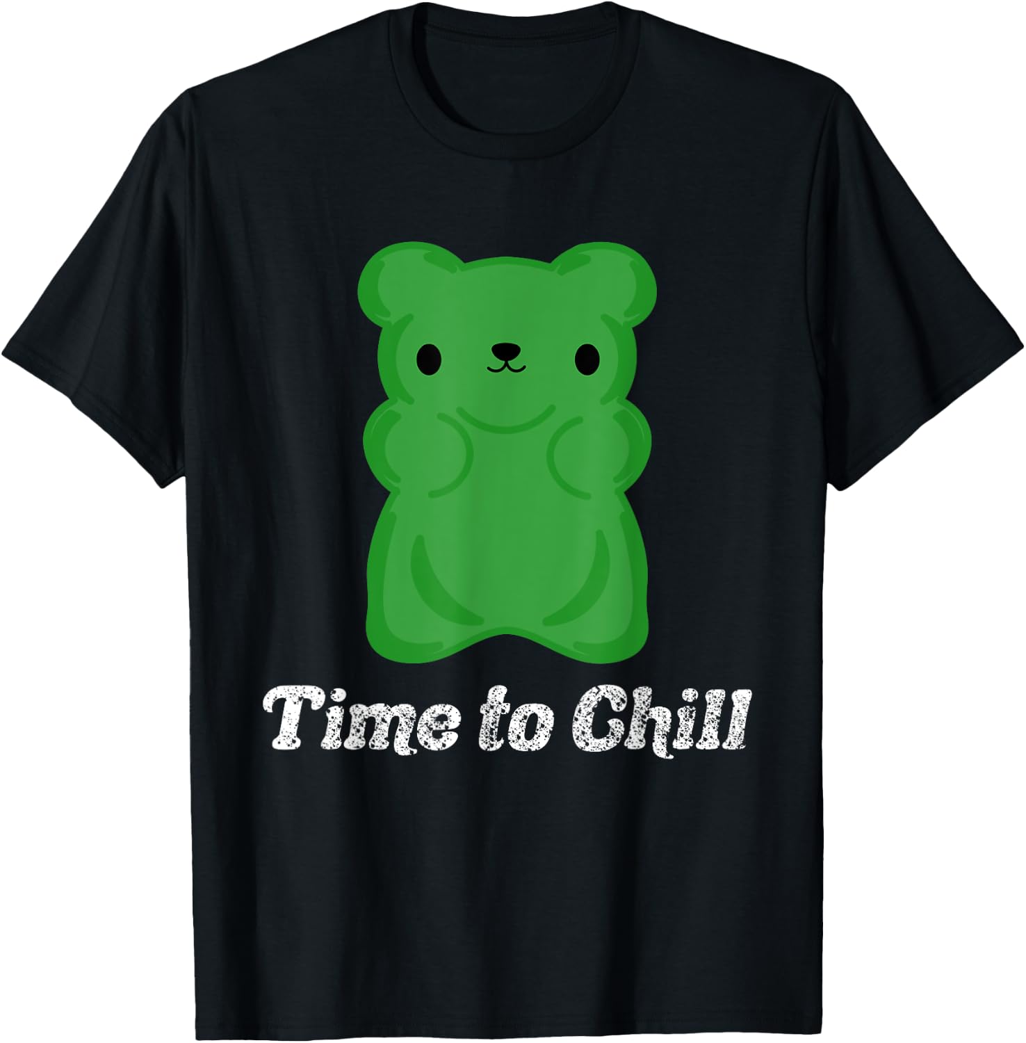 CBD Gummy Bears Retro Vintage Cute Funny Apparel and Merch T-Shirt - T-Shirt | Black
