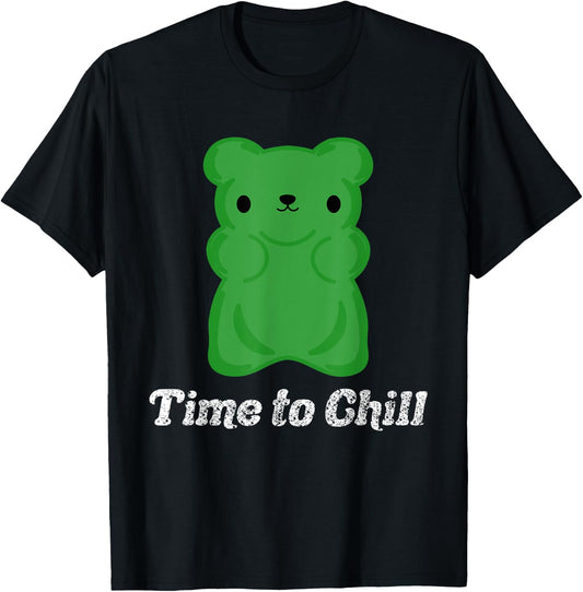 CBD Gummy Bears Retro Vintage Cute Funny Apparel and Merch T-Shirt - T-Shirt | Black
