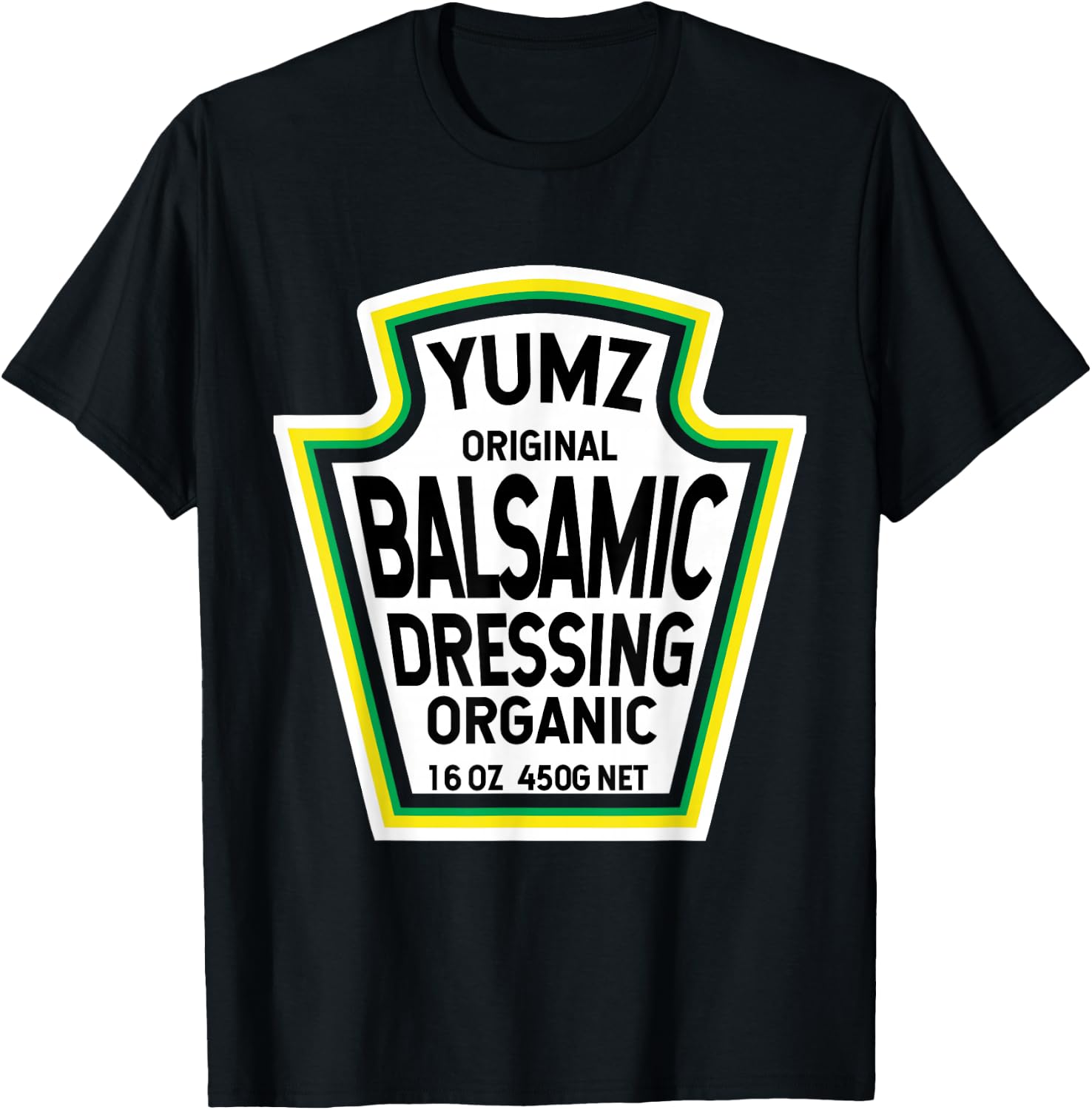 Balsamic Vinaigrette Dressing Salad Easy Halloween Costume T-Shirt - T-Shirt | Black