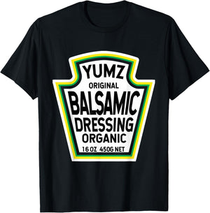 Balsamic Vinaigrette Dressing Salad Easy Halloween Costume T-Shirt - T-Shirt | Black