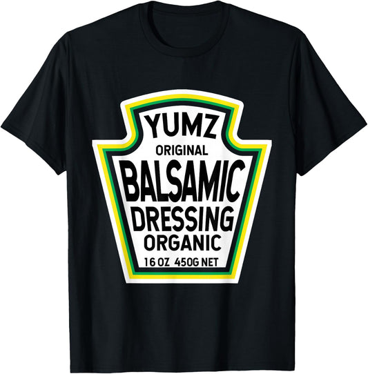 Balsamic Vinaigrette Dressing Salad Easy Halloween Costume T-Shirt - T-Shirt | Black