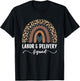 Labor And Delivery Squad, Rainbow Labor And Delivery Nurse T-Shirt - T-Shirt | Black