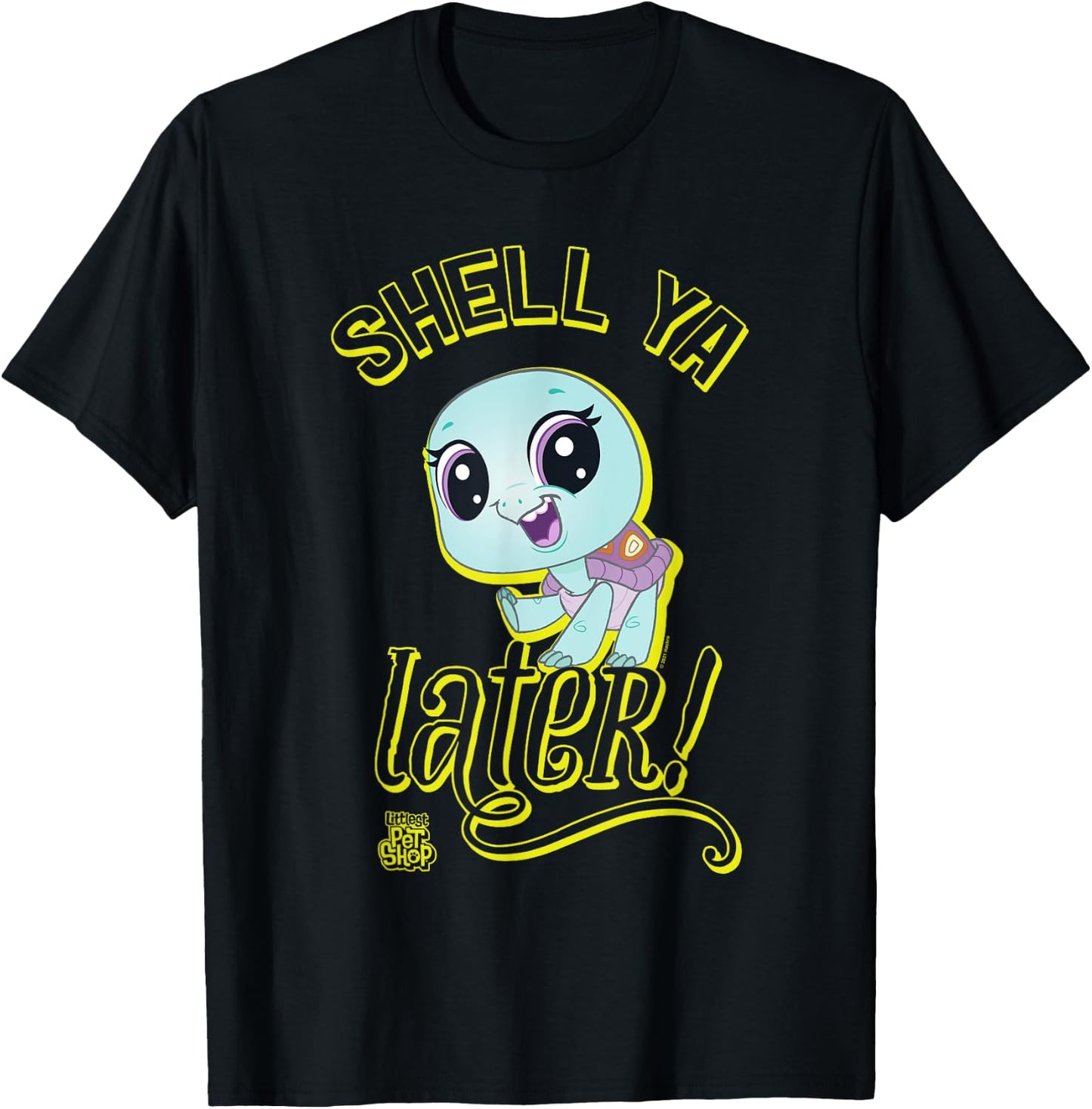 Littlest Pet Shop Shell Ya Later Turtle! T-Shirt - T-Shirt | Black
