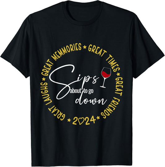 Girls Trip 2024 Weekend Birthday Vacation Matching T-Shirt - T-Shirt | Black