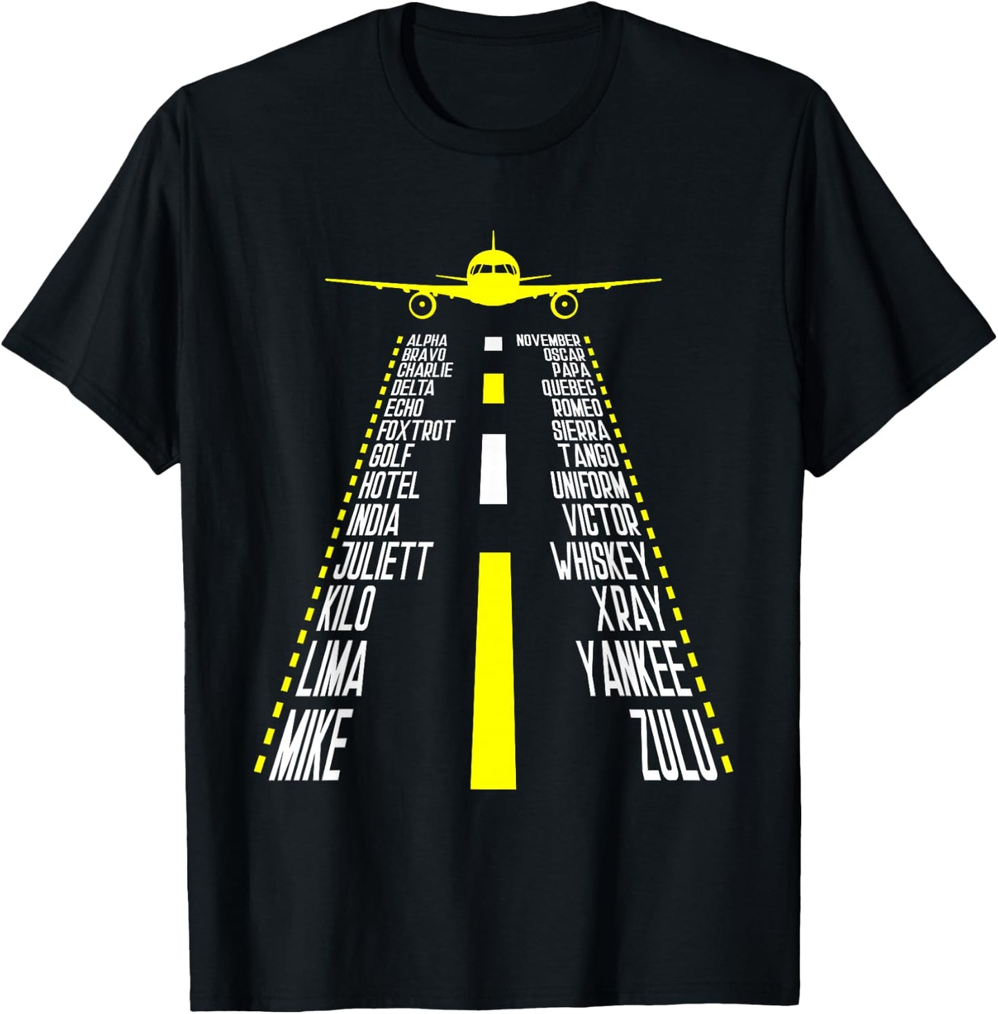 Aeroplane Guide - Flight School Aeroplane Pilot T-Shirt - T-Shirt | Black