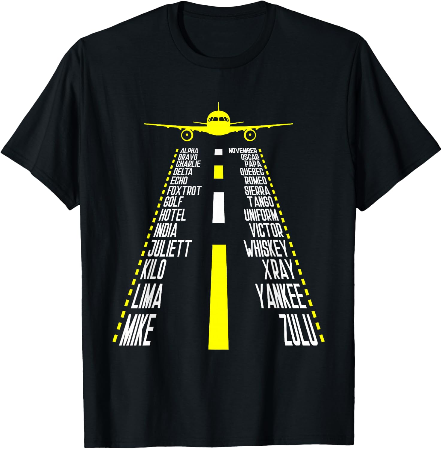 Aeroplane Guide - Flight School Aeroplane Pilot T-Shirt - T-Shirt | Black