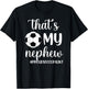 That's My Nephew Proud Soccer Auntie Soccer Aunt T-Shirt - T-Shirt | Black