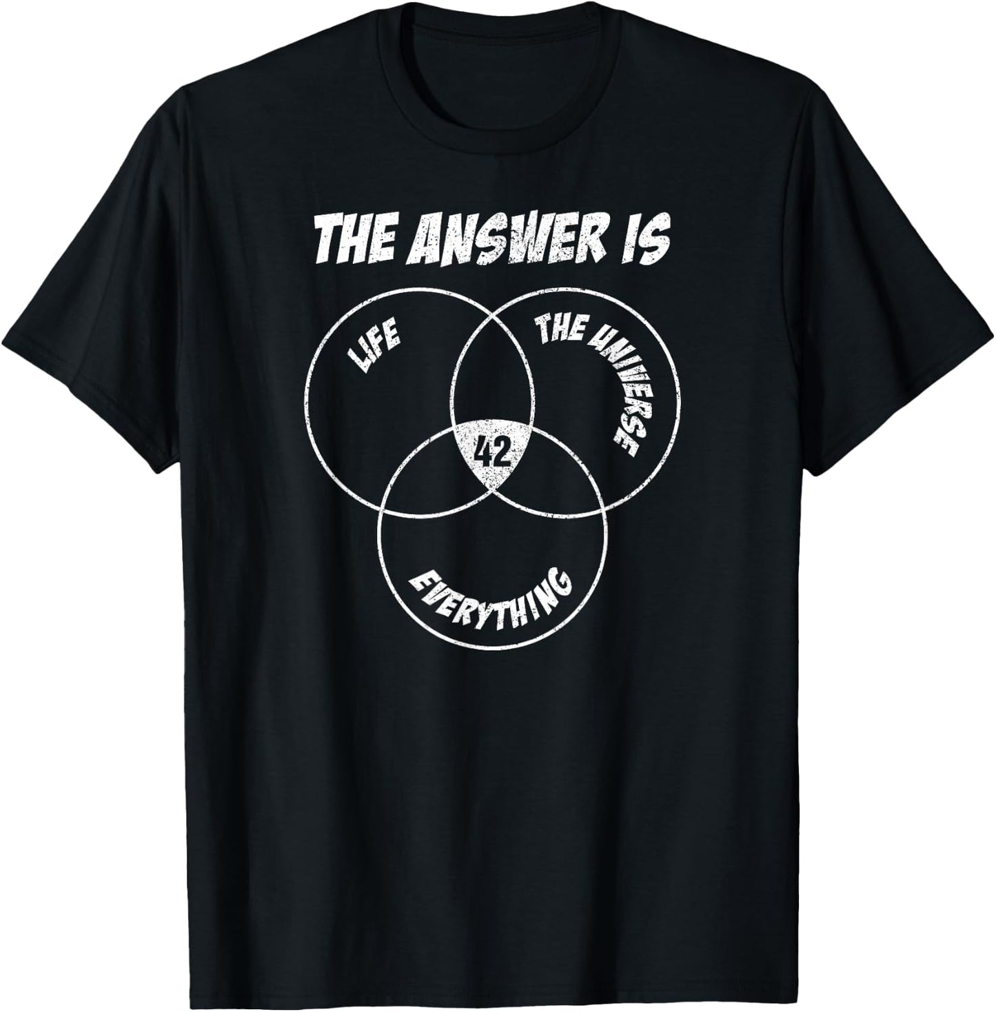 42 Answer to Life Universe Everything I Physics Nerd T-Shirt - T-Shirt | Black