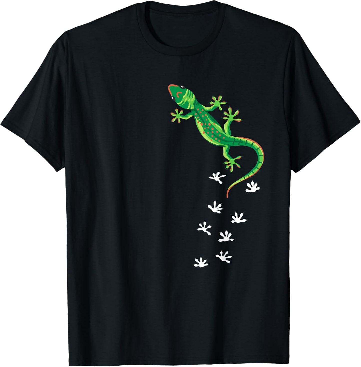 Cool Lizard Art Men Women Herpetology Reptile Lizard Lover Small T-Shirt - T-Shirt | Black