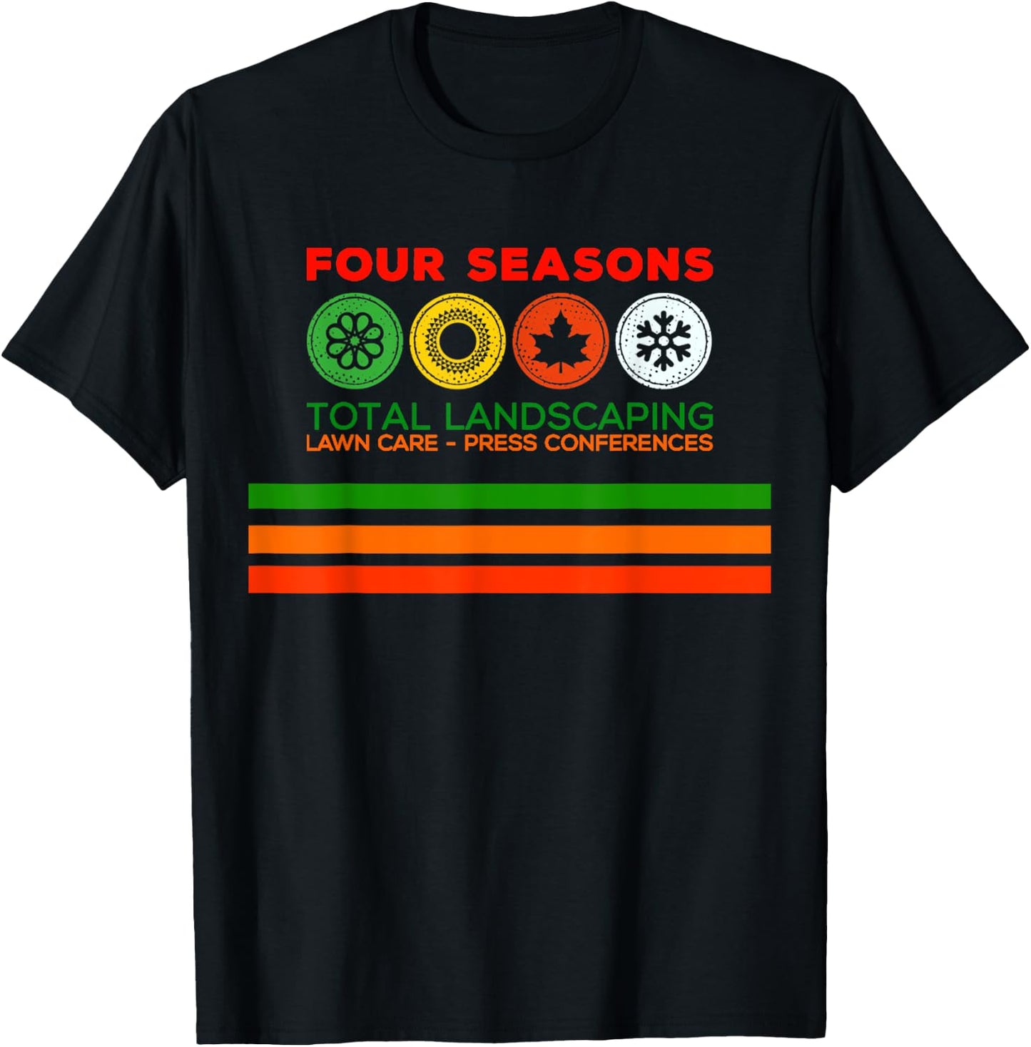 Four Season Total Landscaping - Graphic T-Shirt - T-Shirt | Black