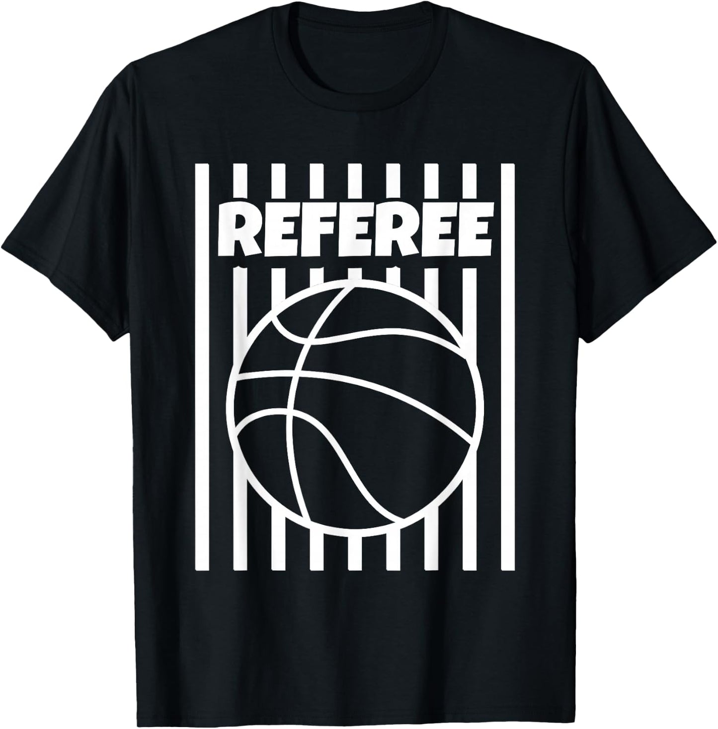 Referee Basketball Ball Gear Outfit T-Shirt - T-Shirt | Black
