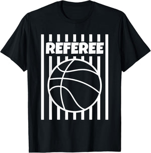Referee Basketball Ball Gear Outfit T-Shirt - T-Shirt | Black
