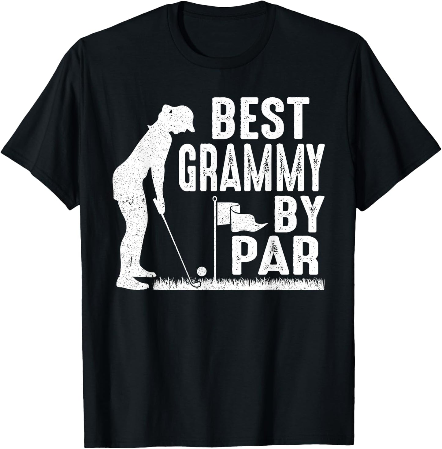 Mother's Day Best Grammy By Par Golf Lover Gift T-Shirt - T-Shirt | Black