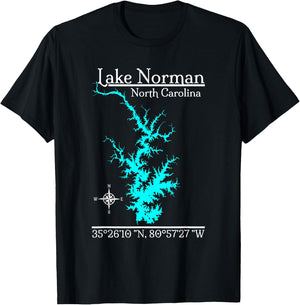 Lake Norman, North Carolina T-Shirt - T-Shirt | Black