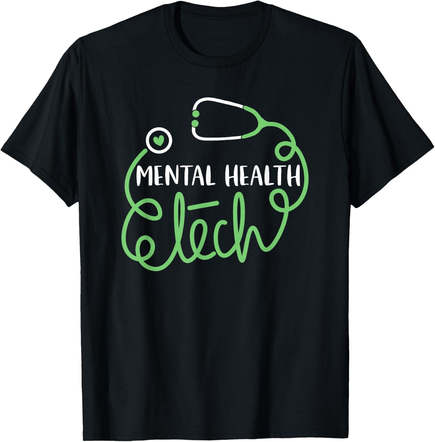 Psychiatric Technologist Psych Technician Mental Health Tech T-Shirt - T-Shirt | Black