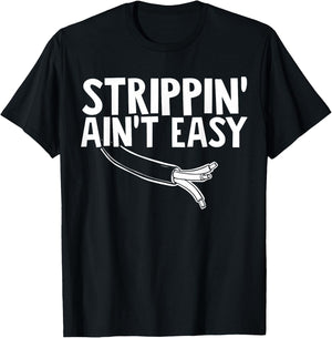 Electrician Strippin Aint Easy T-Shirt - T-Shirt | Black