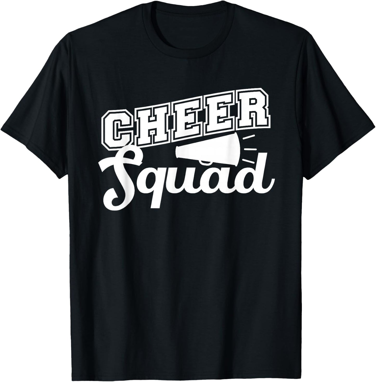 Cute Cheerleader Art Women Girls Cheer Squad Cheer Flyer T-Shirt - T-Shirt | Black