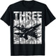 Military Fighter Jet Camo Three Year Old Boys 3rd Birthday T-Shirt - T-Shirt | Black