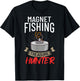 Magnet Fishing Beginner Fisher Usa Fisherman T-Shirt - T-Shirt | Black