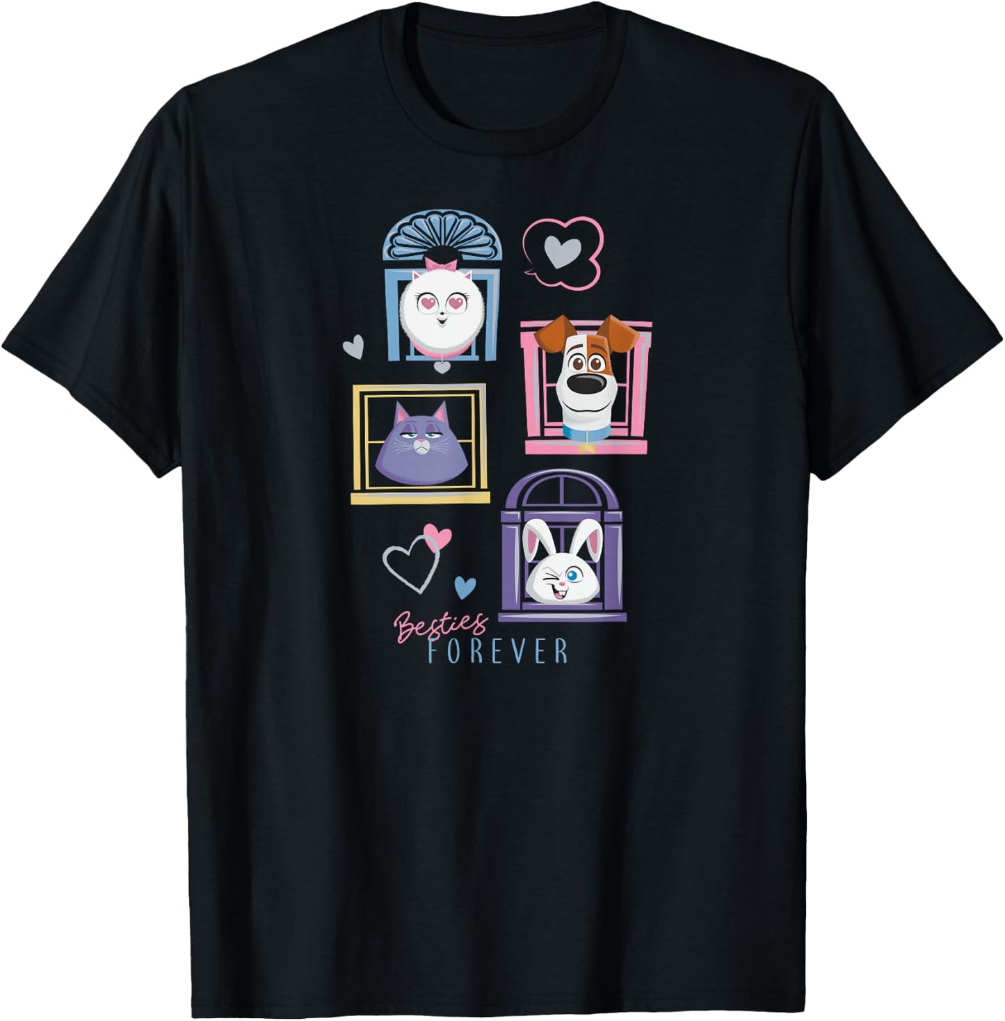 The Secret Life of Pets 2 Besties Forever T-Shirt - T-Shirt | Black