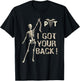 I got your back funny skeleton with spine Physical Therapy T-Shirt - T-Shirt | Black