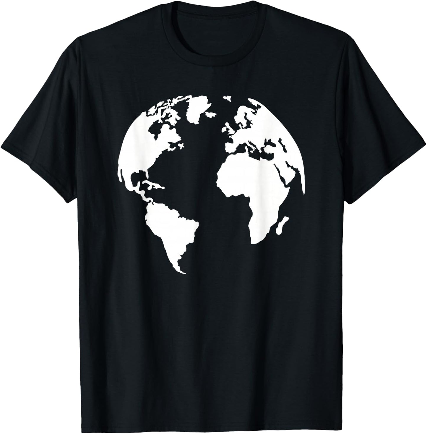 Globe world map T-Shirt - T-Shirt | Black