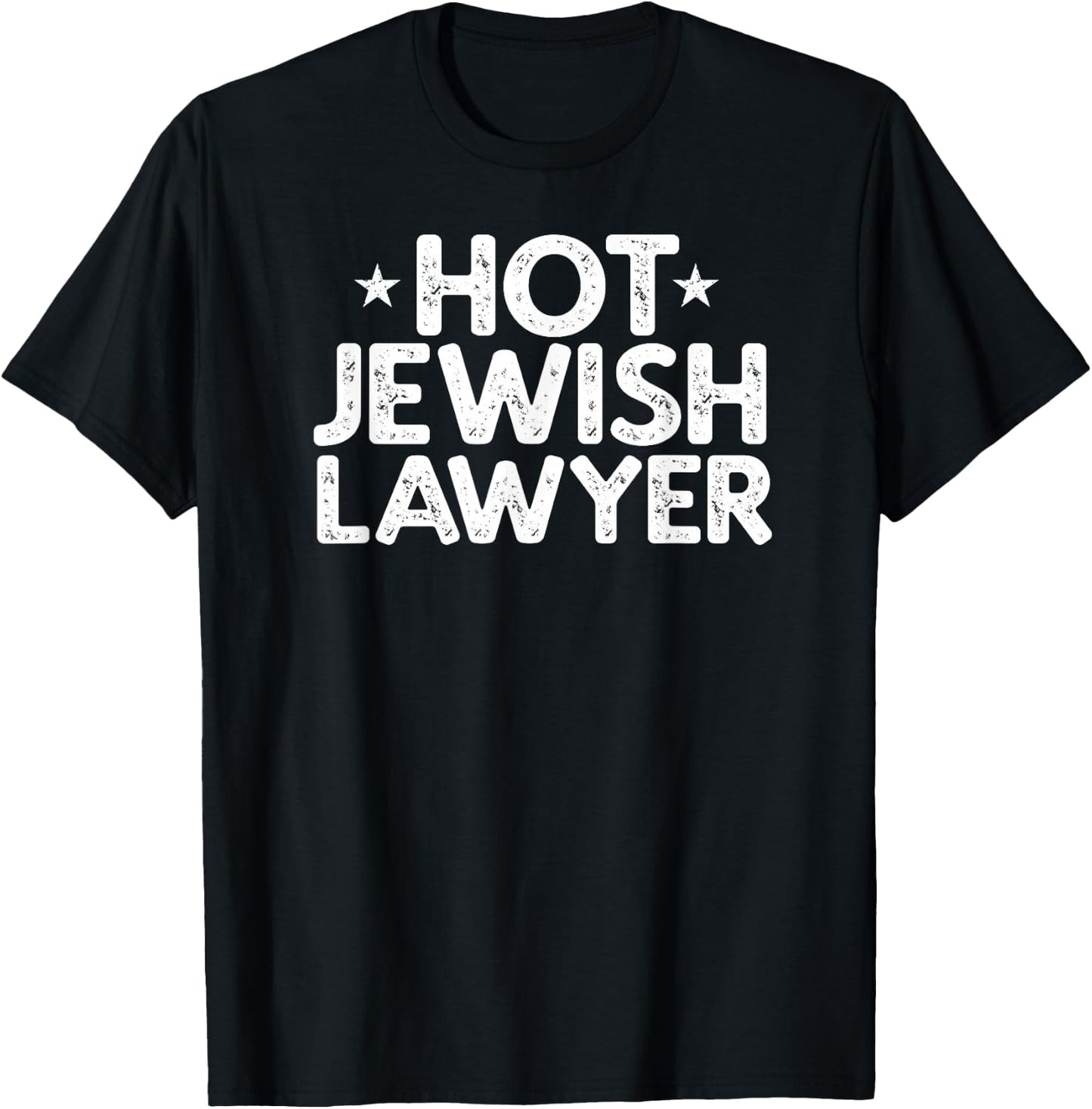 Hot Jewish Lawyer Vintage Gift T-Shirt - T-Shirt | Black