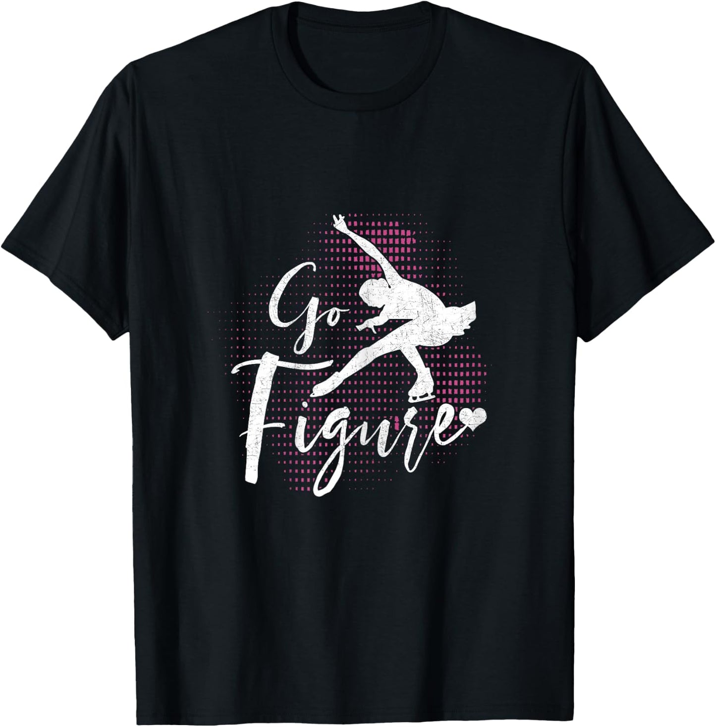 Funny Ice Skating Lover Graphic Women Girls Figure Skating T-Shirt - T-Shirt | Black