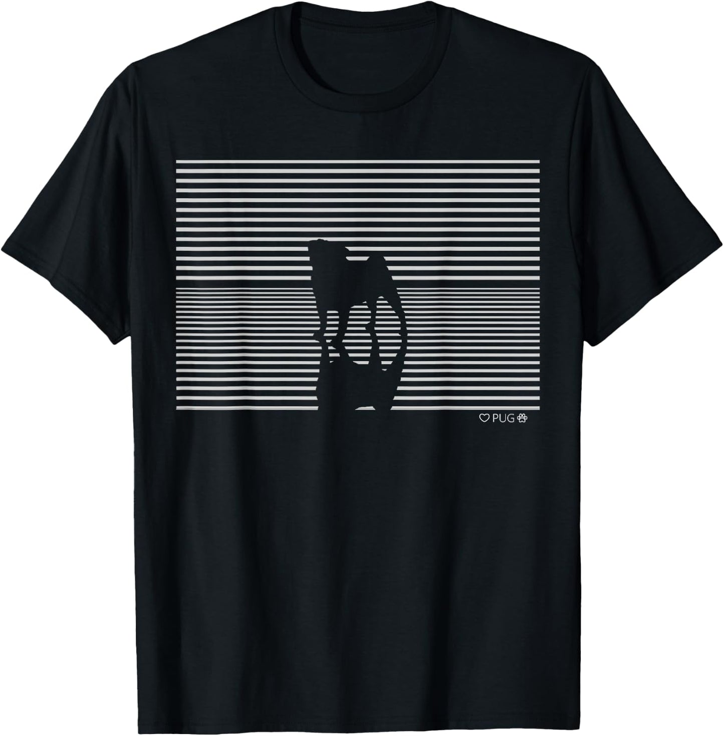 Pug Pug T-Shirt - T-Shirt | Black