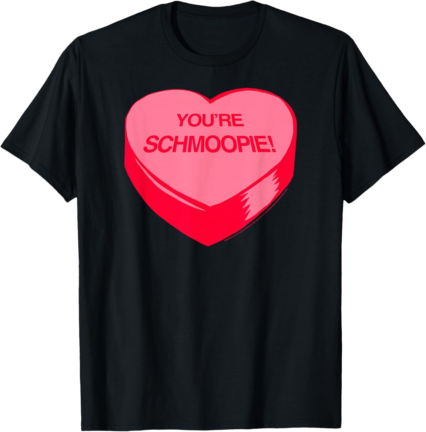 Seinfeld You're Schmoopie! Valentine's Day Heart 90's Show T-Shirt - T-Shirt | Black