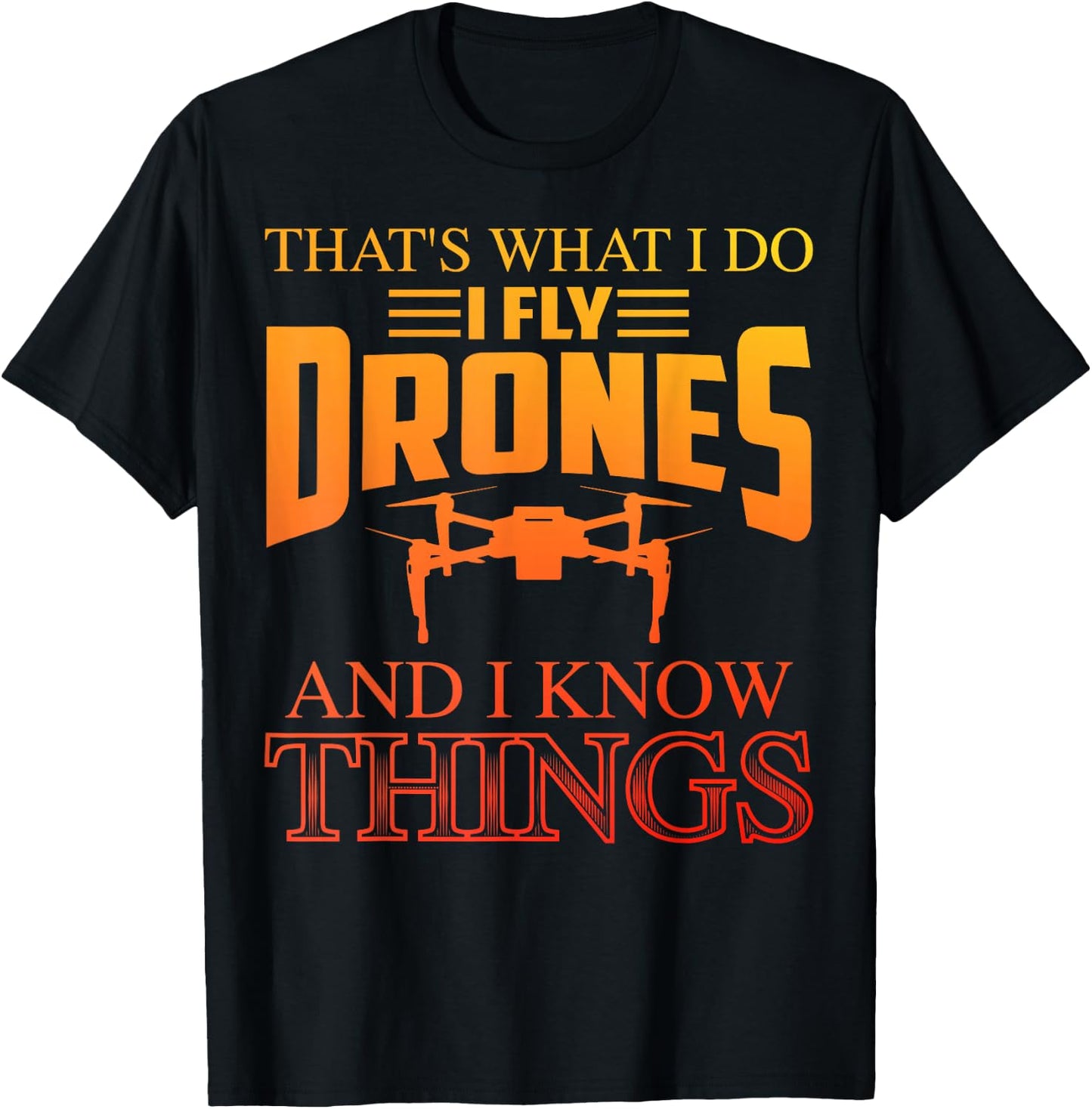 Funny Drone Art Women Boys Drone Racing Drone Pilot T-Shirt - T-Shirt | Black