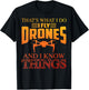 Funny Drone Art Women Boys Drone Racing Drone Pilot T-Shirt - T-Shirt | Black