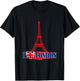 I Love London Eiffel Tower Paris France Prank Jokes Gift T-Shirt - T-Shirt | Black