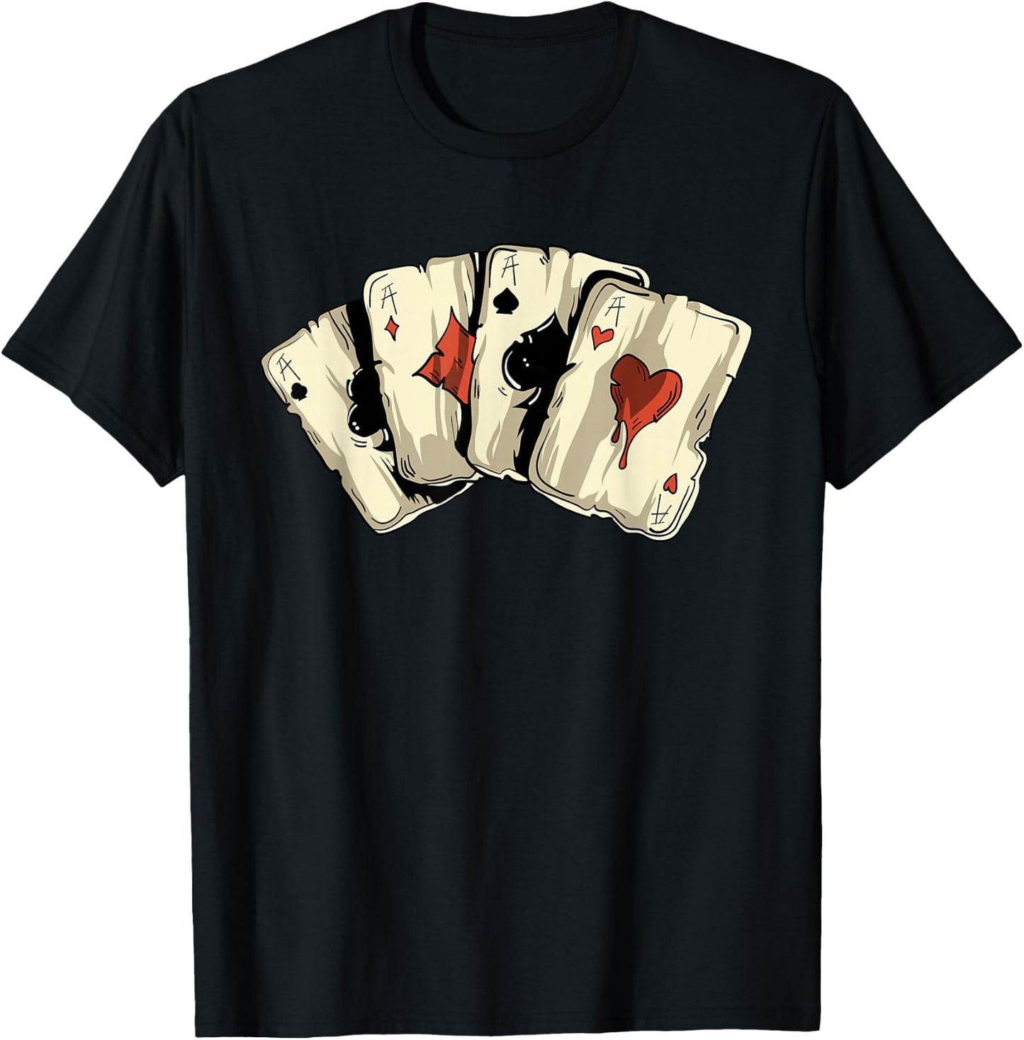 Poker Player Texas Holdem - Card Game Poker T-Shirt - T-Shirt | Black