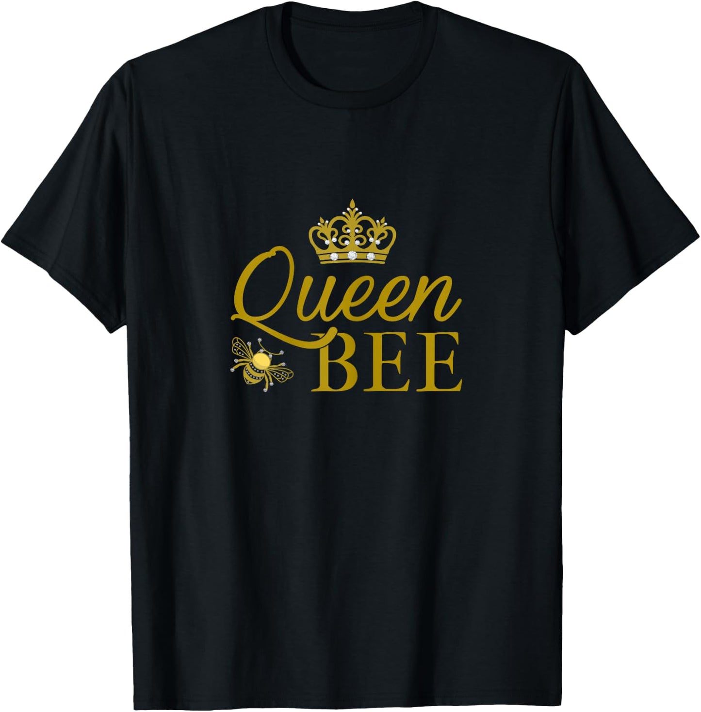 Queen Bee Graphic Beekeeper Hive Beekeping Honey Bee Lover T-Shirt - T-Shirt | Black