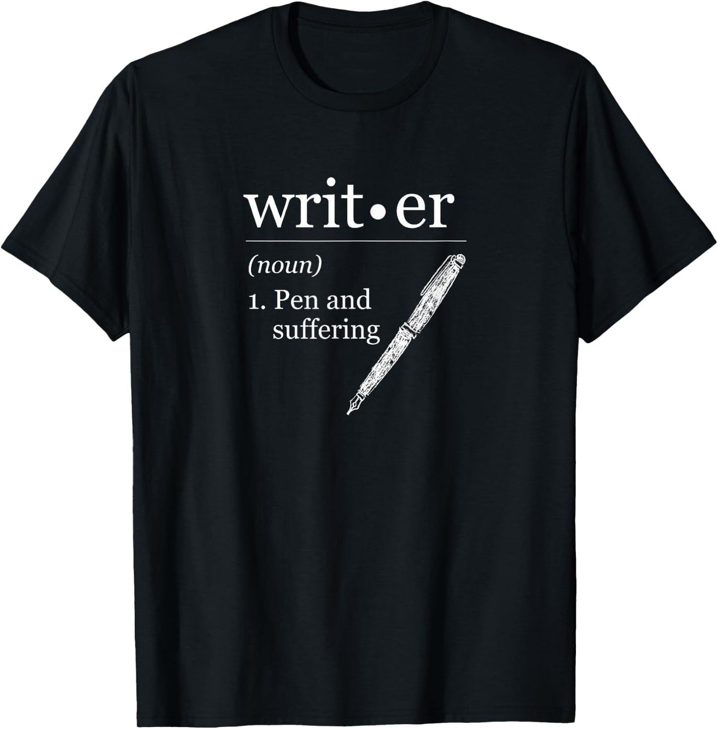 Writer Author Book Journalist Novelist Funny T-Shirt - T-Shirt | Black