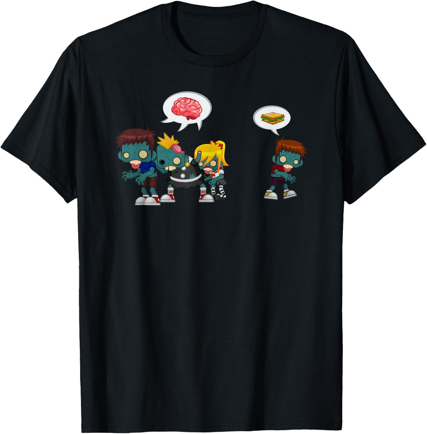 Zombie Just Wants A Sandwich T-Shirt - T-Shirt | Black