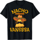 Nacho Average Vanessa Personalized Name Funny Taco T-Shirt - T-Shirt | Black
