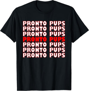 Pronto Pup Design T-Shirt - T-Shirt | Black
