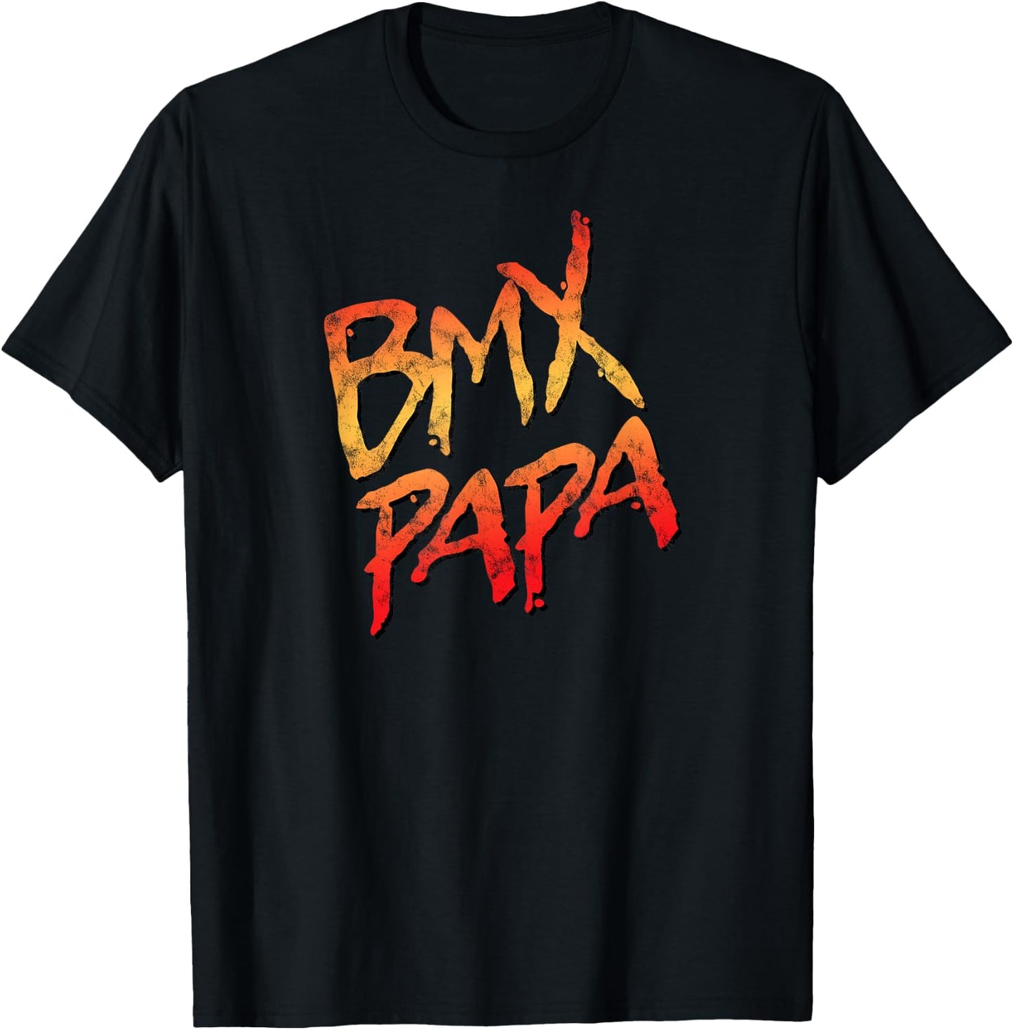 BMX Papa Vintage BMX Bike - Family Matching T-Shirt - T-Shirt | Black