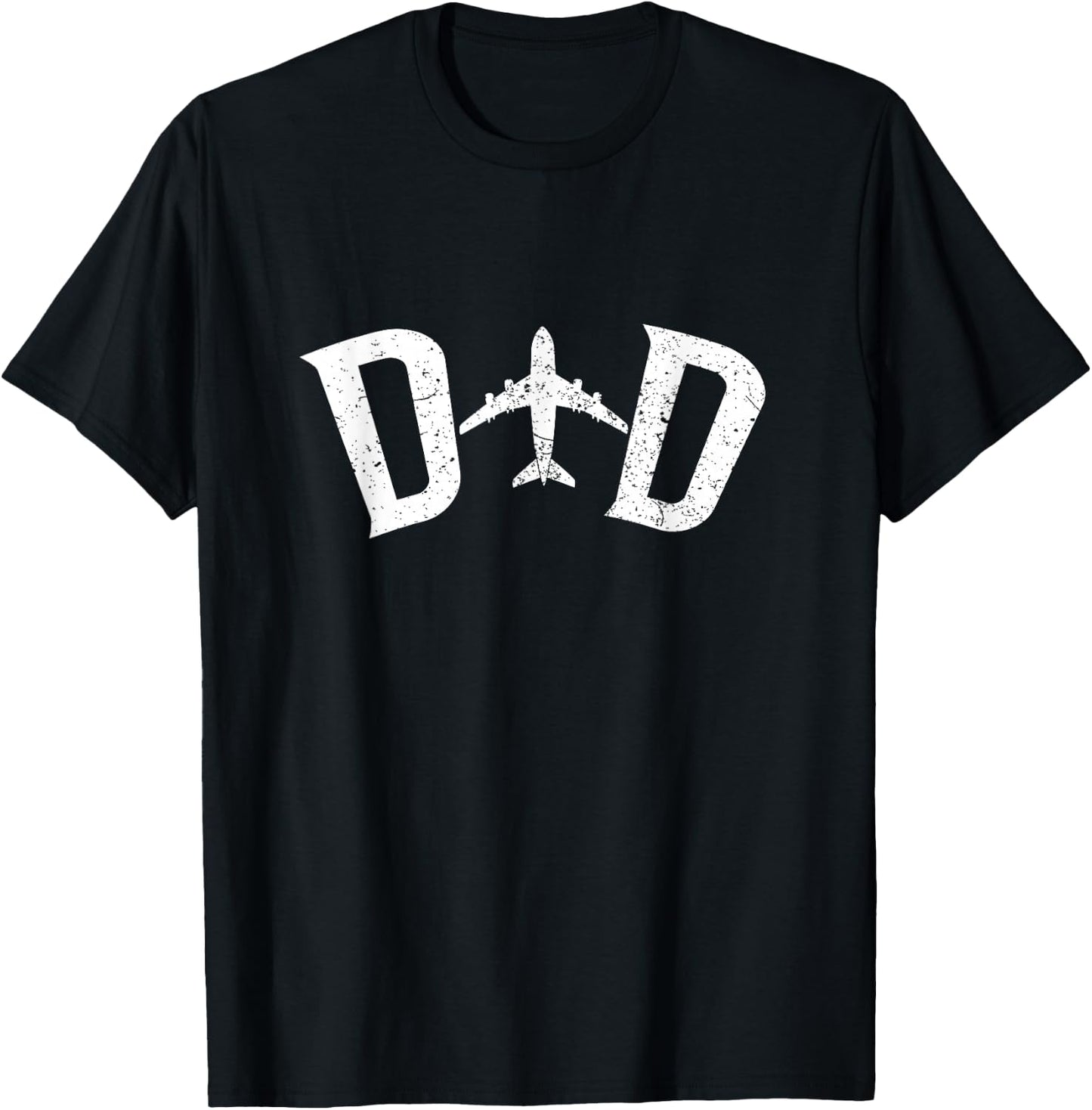 Pilot Dad Airplane Couple Family Father Matching T-Shirt - T-Shirt | Black
