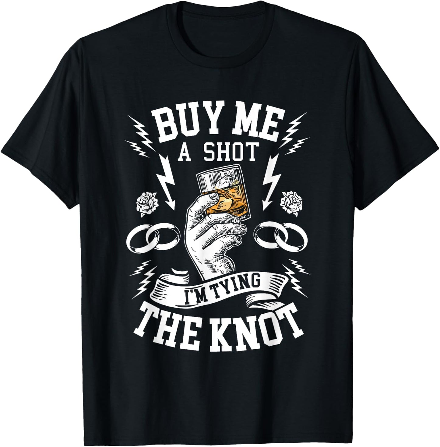 Groom Groomsmen Bachelor Party Funny Shot Drinking T-Shirt - T-Shirt | Black