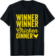 Winner Winner Chicken Dinner Silhouette (Dark) T-Shirt - T-Shirt | Black