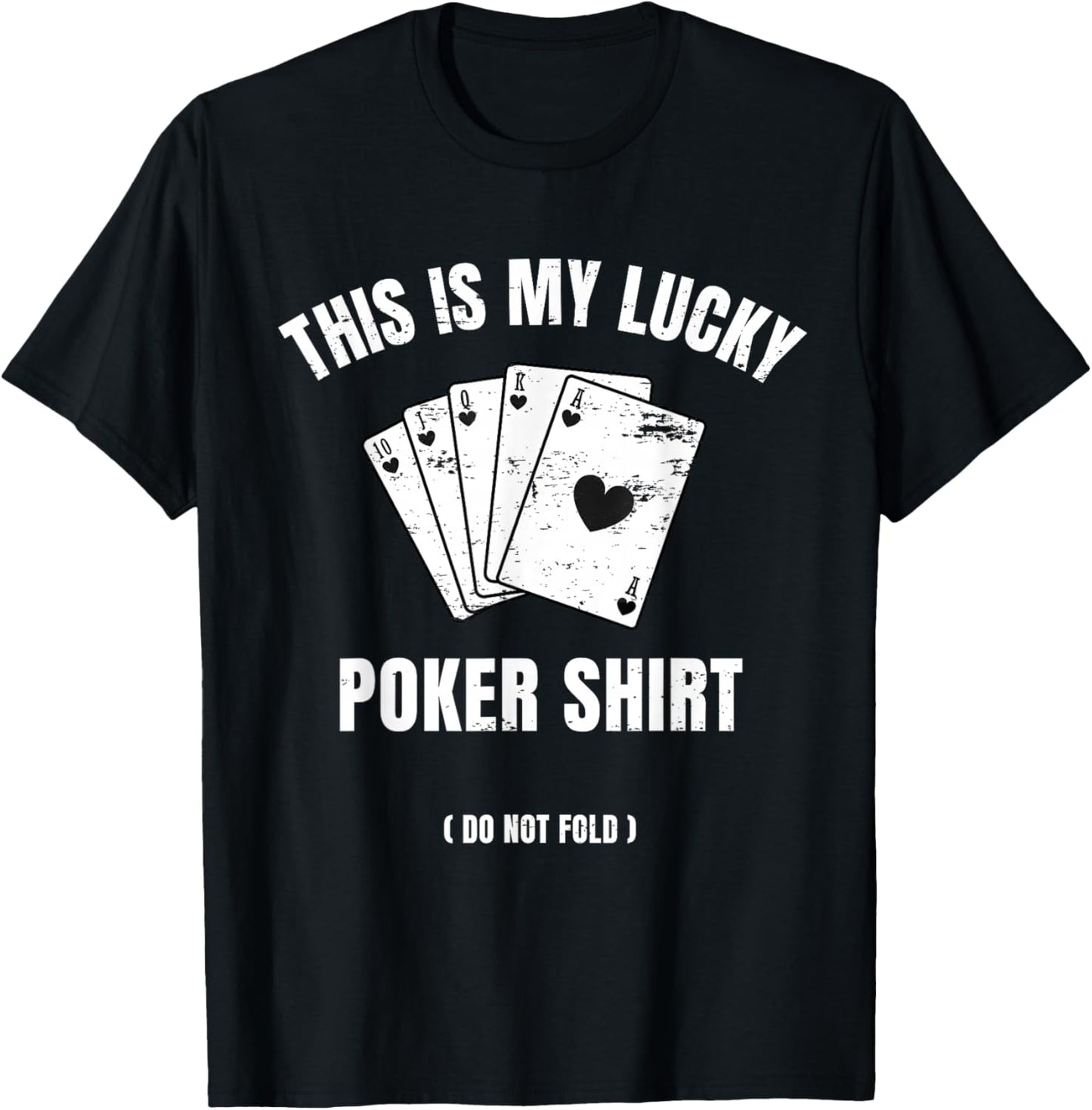 Poker Player Poker Cards Game Lucky T-Shirt - T-Shirt | Black