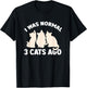 I was Normal 3 Cats Ago Cat Kitten Kitty T-Shirt - T-Shirt | Black