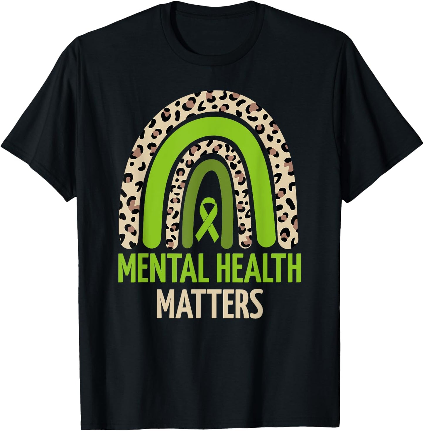 Mental Health Matters Men Women Kids Mental Health Awareness T-Shirt - T-Shirt | Black